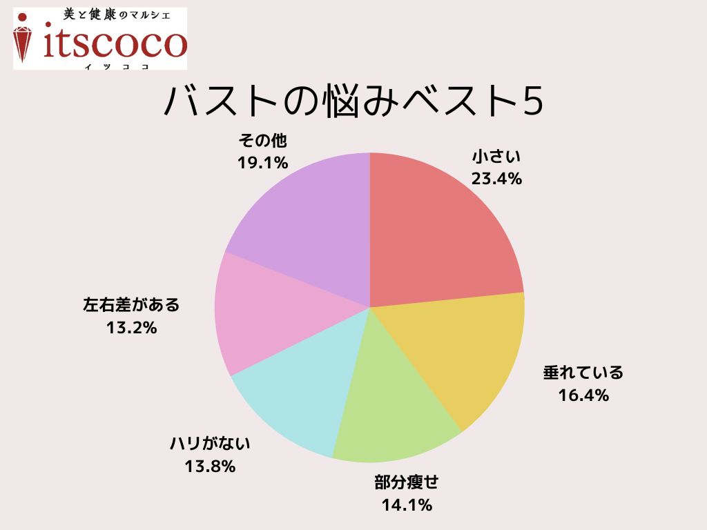 バストの悩みベスト5